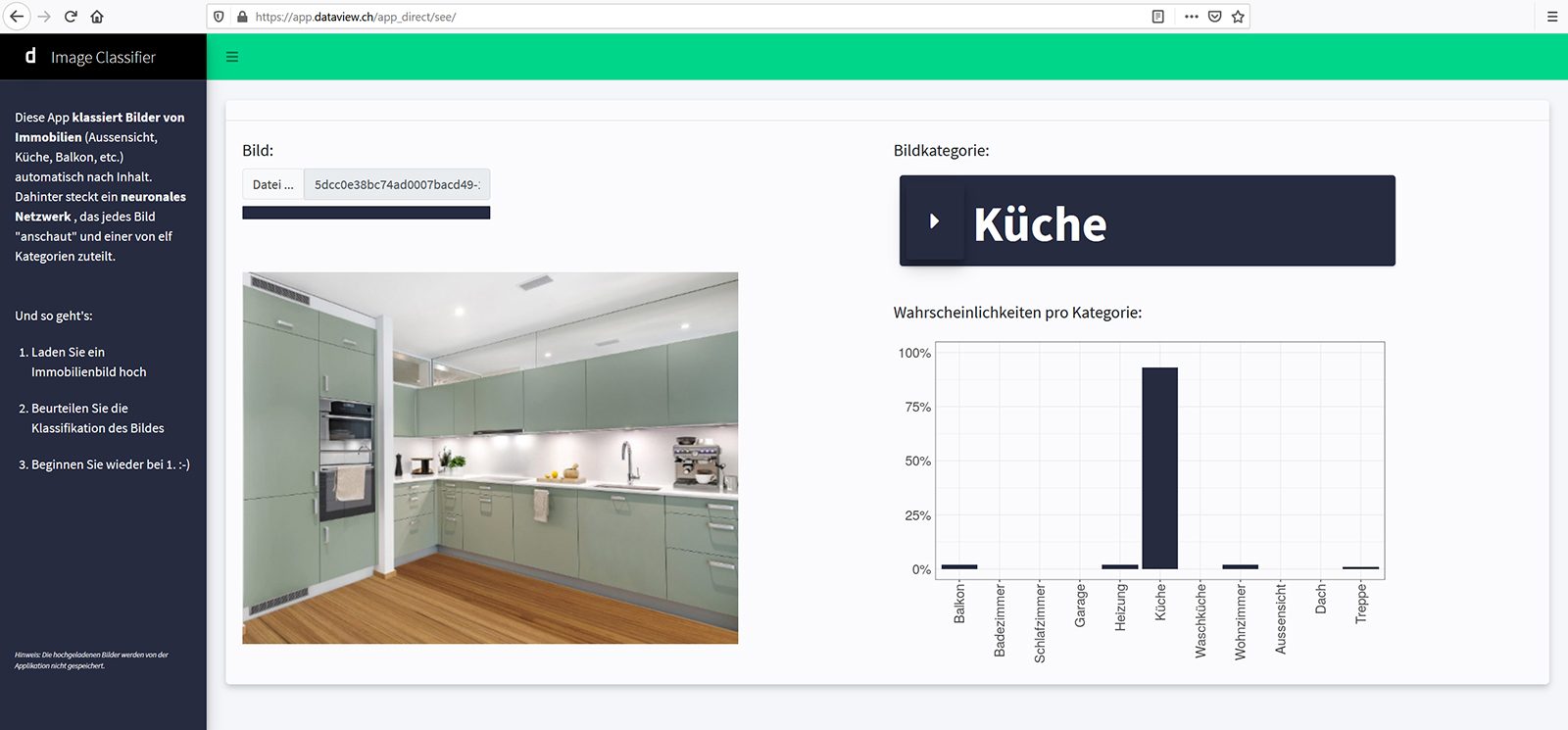 ImmoEye: Deep Learning für Bilder von Immobilien