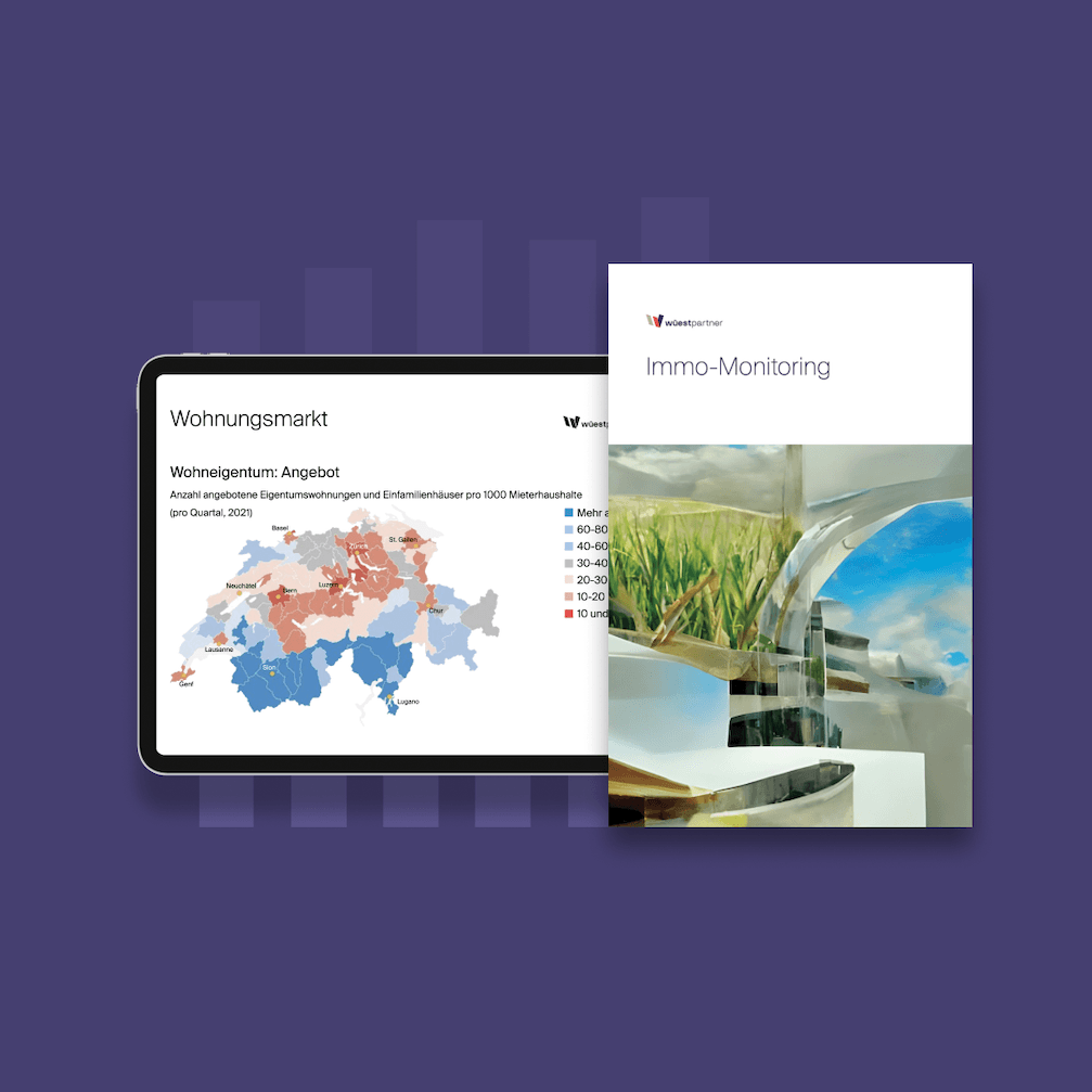 Immo-Monitoring: Der führende Report über den Schweizer Bau- und Immobilienmarkt von heute und morgen.