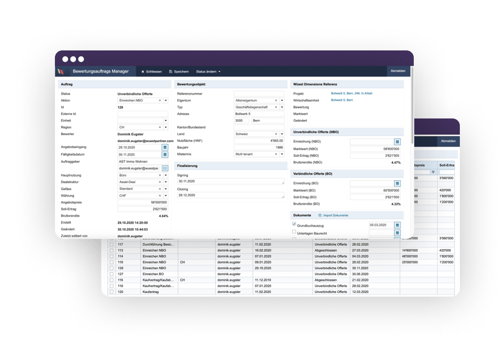 Easy management of relevant data