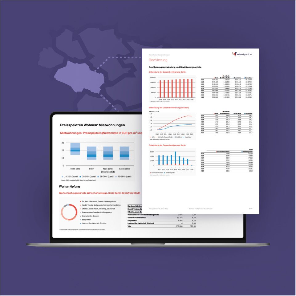 Wüest Indices: Customizable location and real estate market data at a local level.