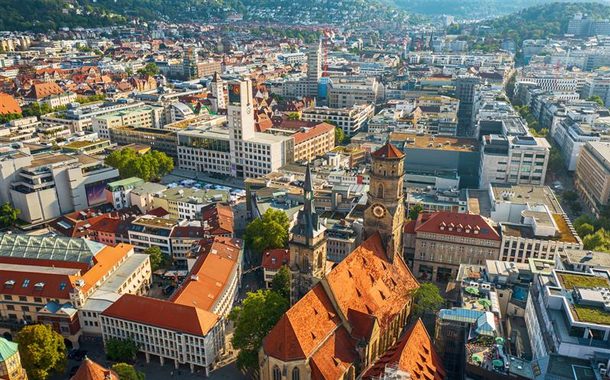 Stiftskirche church in Stuttgart, Germany